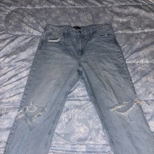 GAP High Rise Straight Ripped Jeans (Size 18/34R)